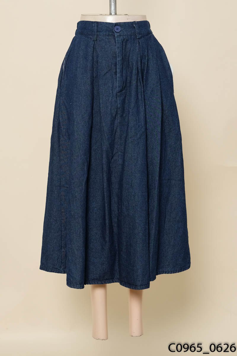 Chân váy jeans xanh