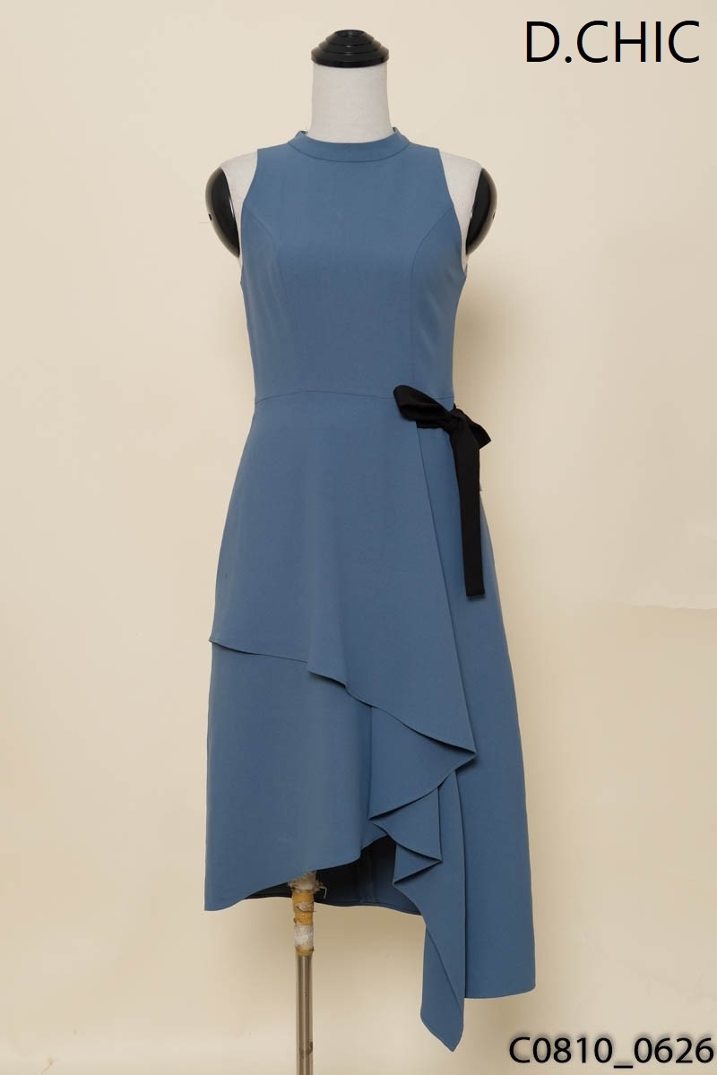 Đầm xanh sát nách D.Chic