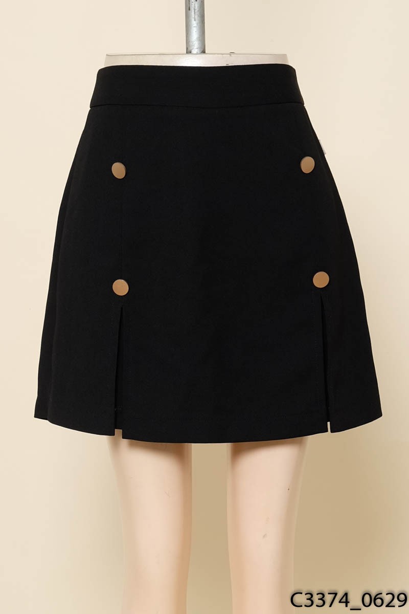 Quần shorts đen giả váy Tiin