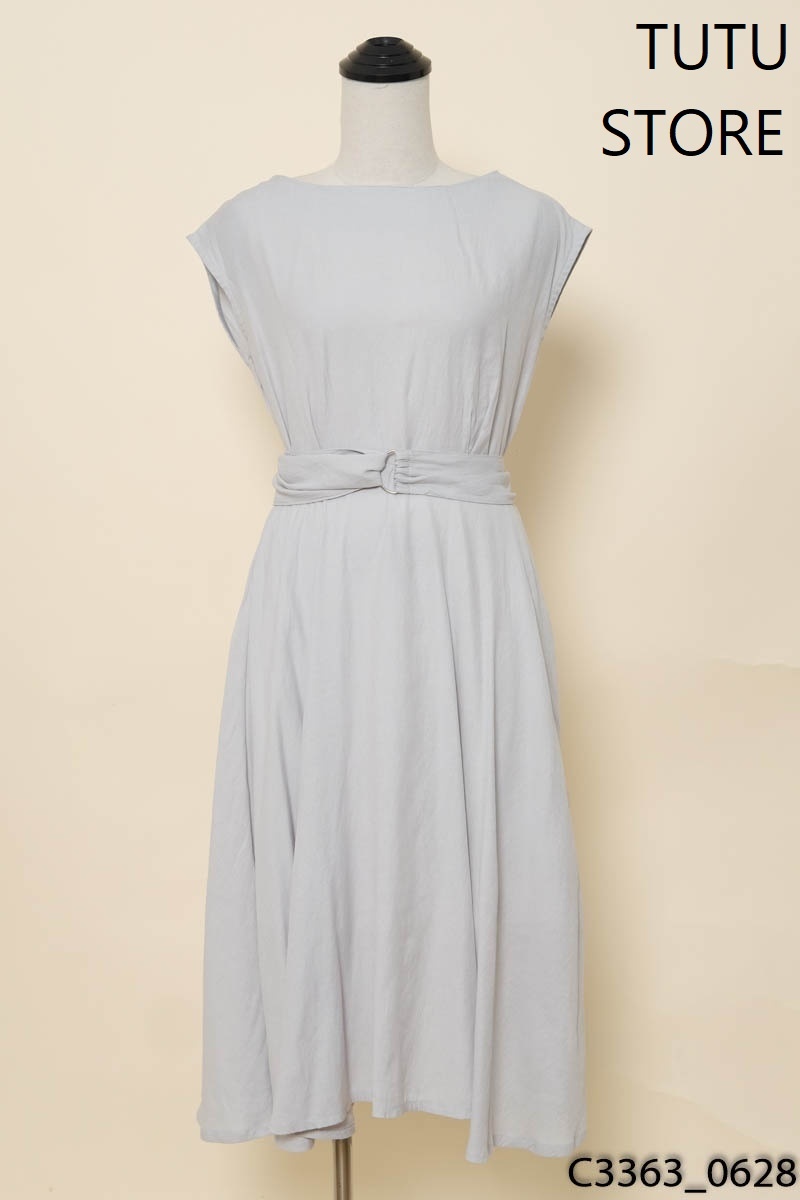 TUTU STORE - Đầm xanh kèm đai