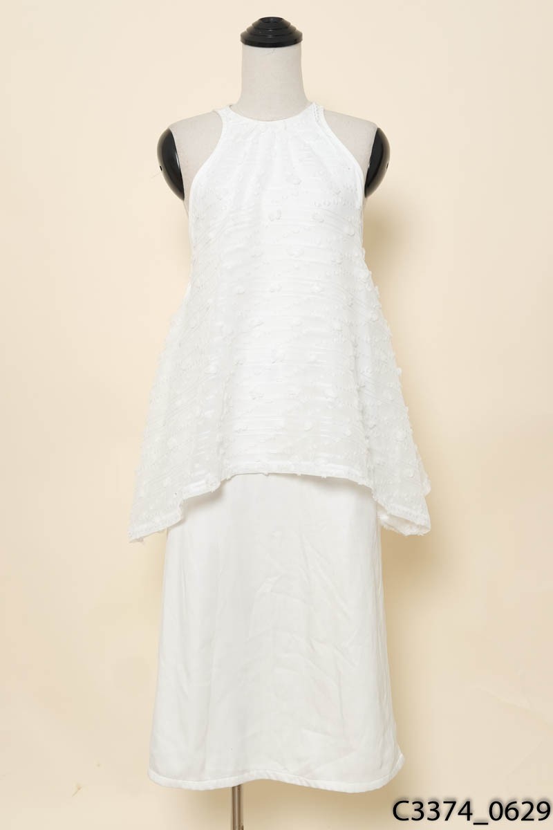 LINLY STORE - Đầm trắng phối ren