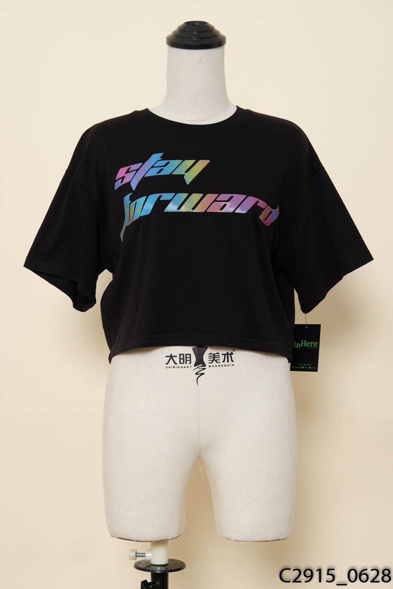 Áo croptop đen
