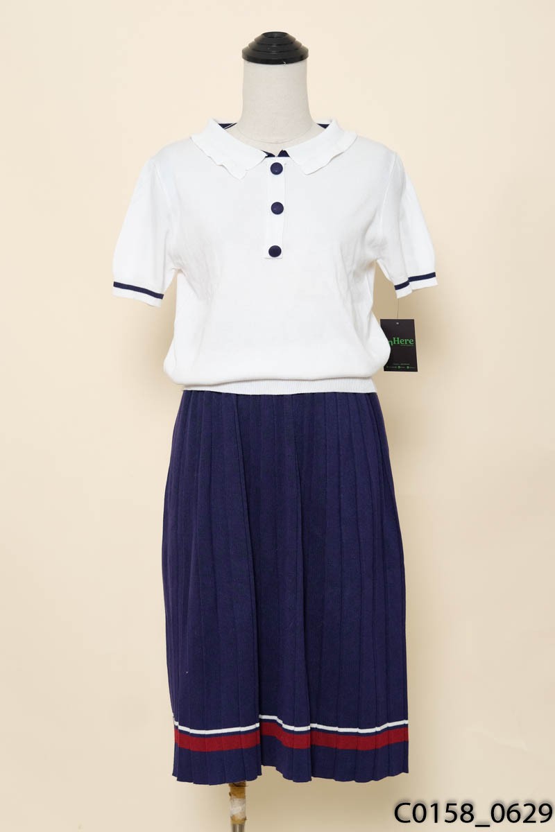 Set xanh trắng