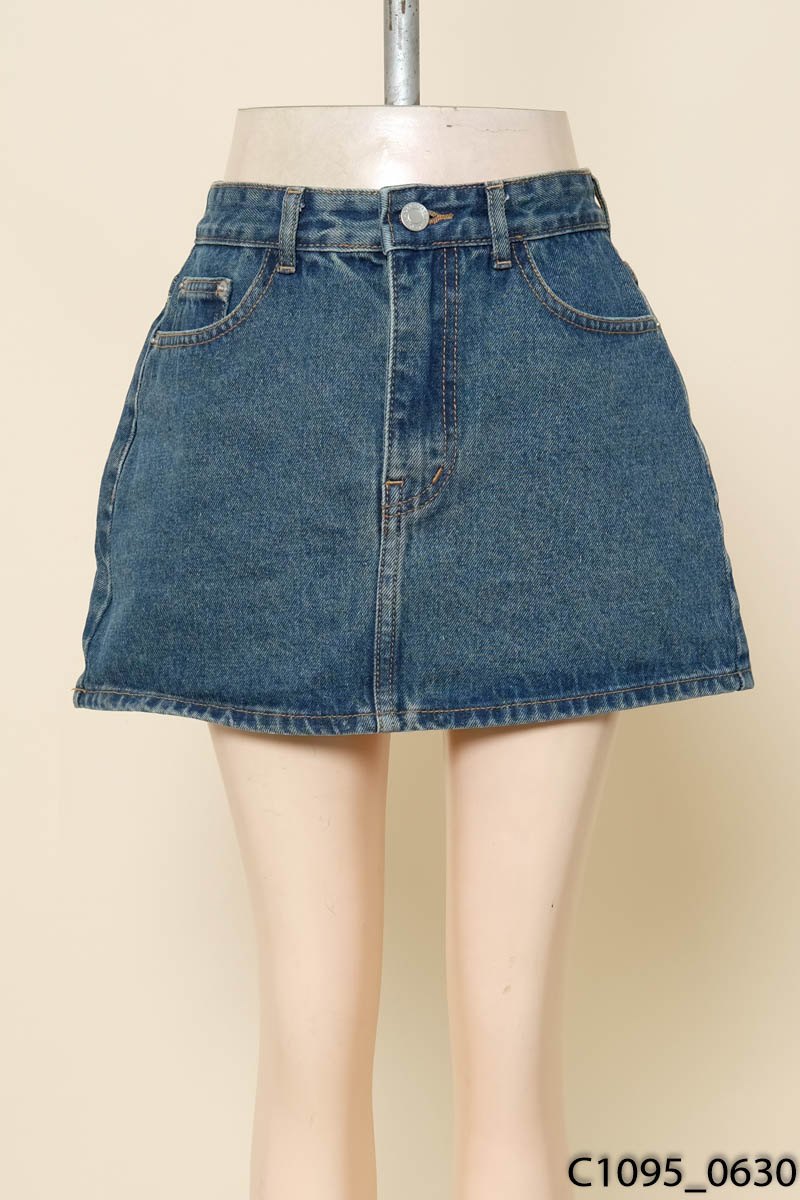 OLV BOUTIQUE- Chân váy jeans xanh