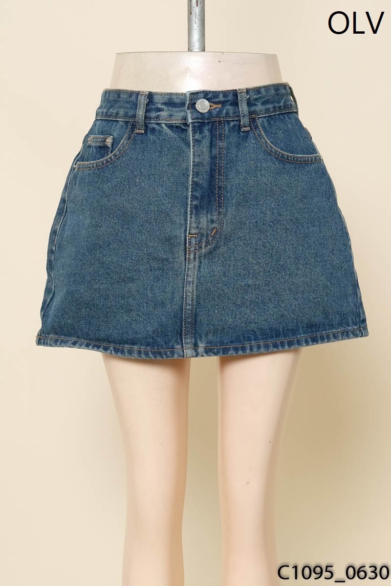 OLV BOUTIQUE- Chân váy jeans xanh