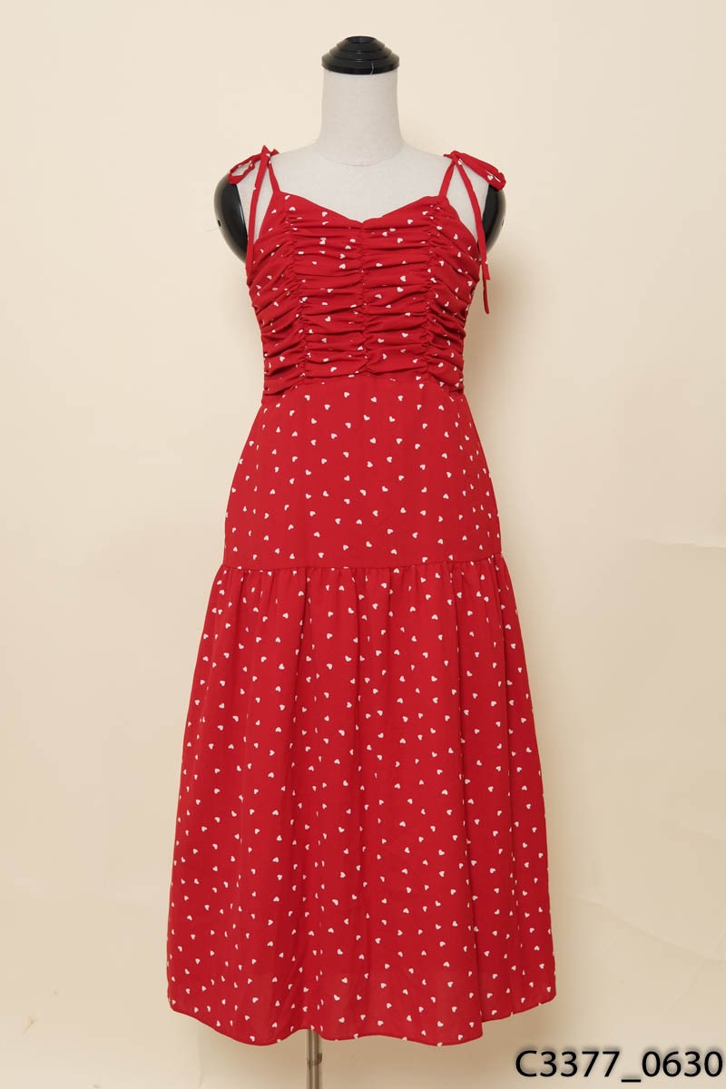 CATI CLOTHING- Đầm 2 dây đỏ New Tags