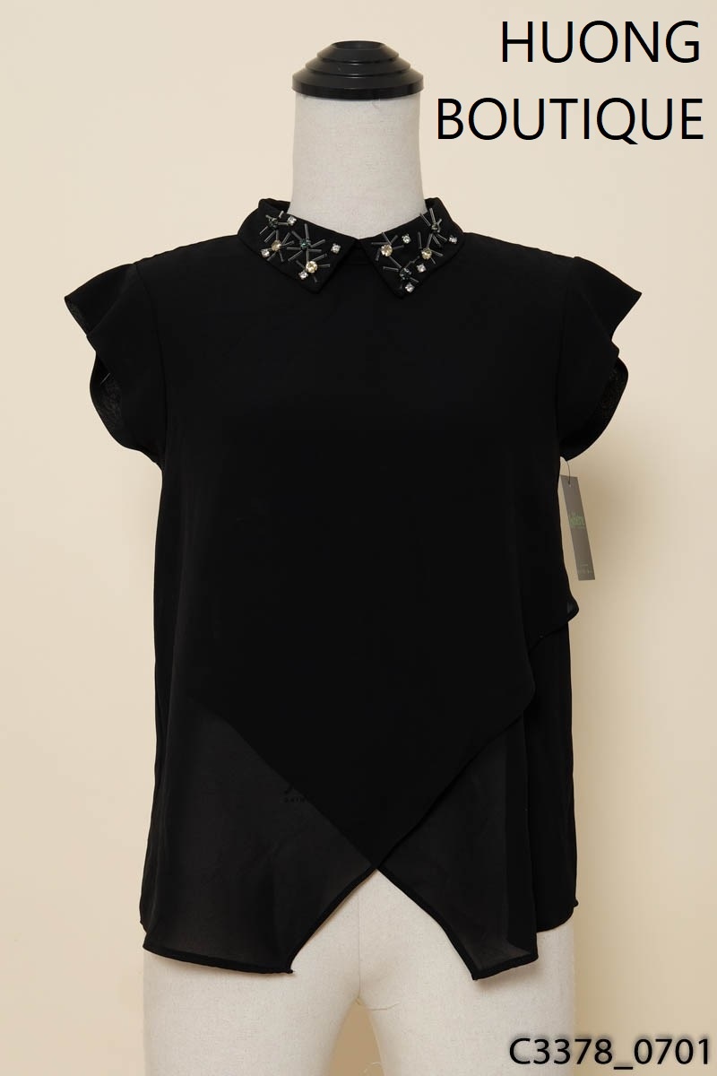 Áo đen sát nách Huong Boutique