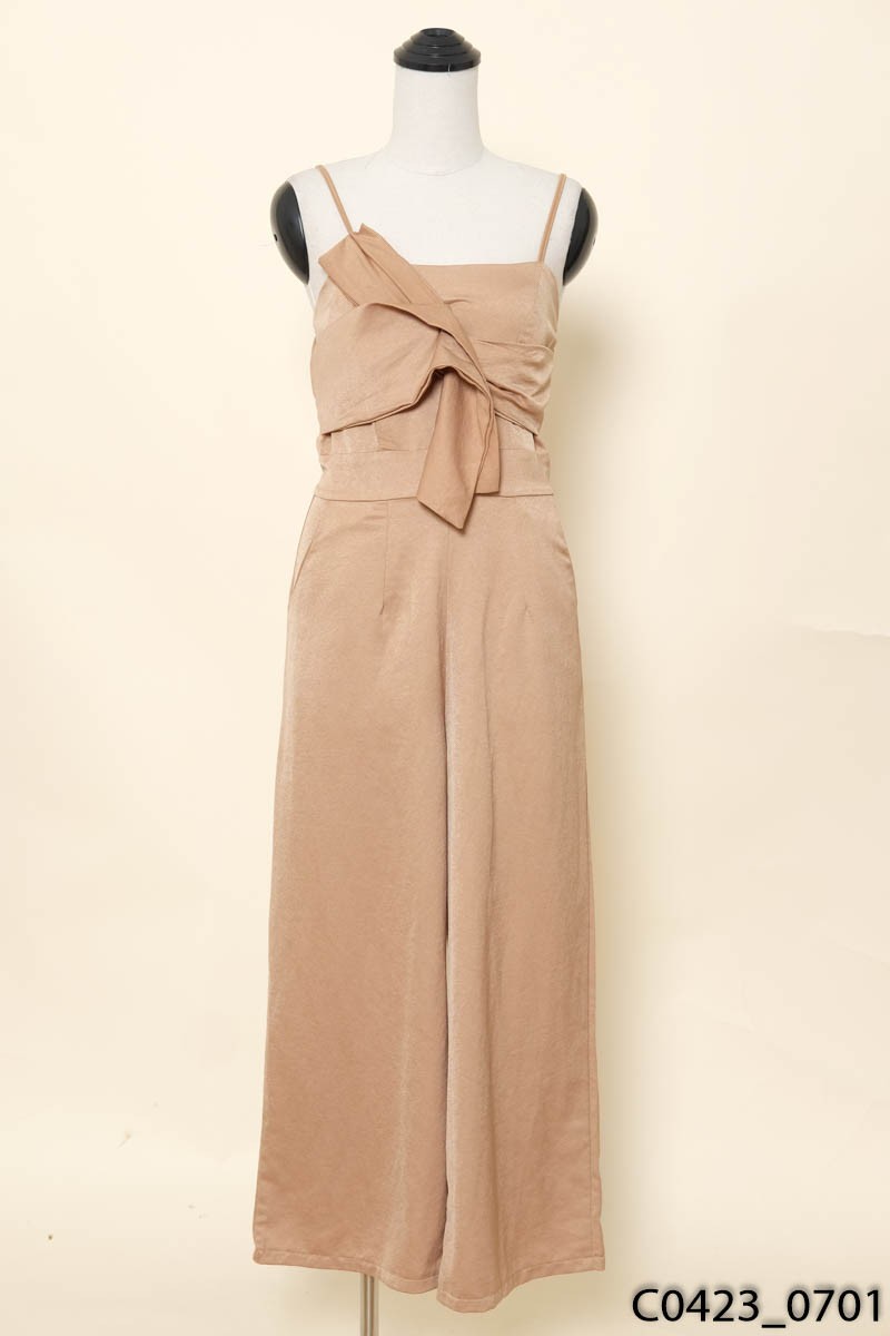 Jumpsuit 2 dây nâu