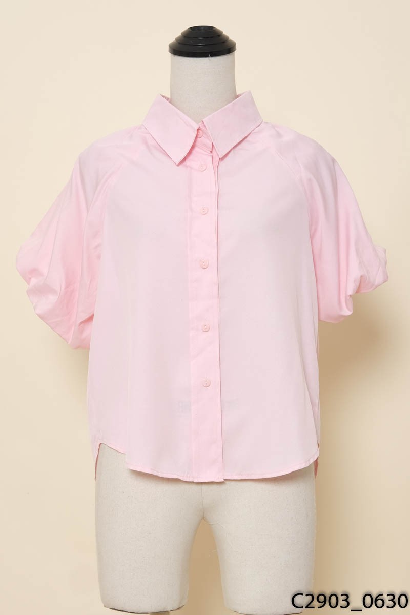 Áo hồng tay bồng New Tags