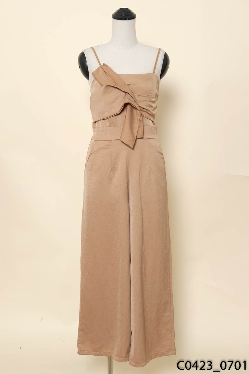 Jumpsuit 2 dây nâu