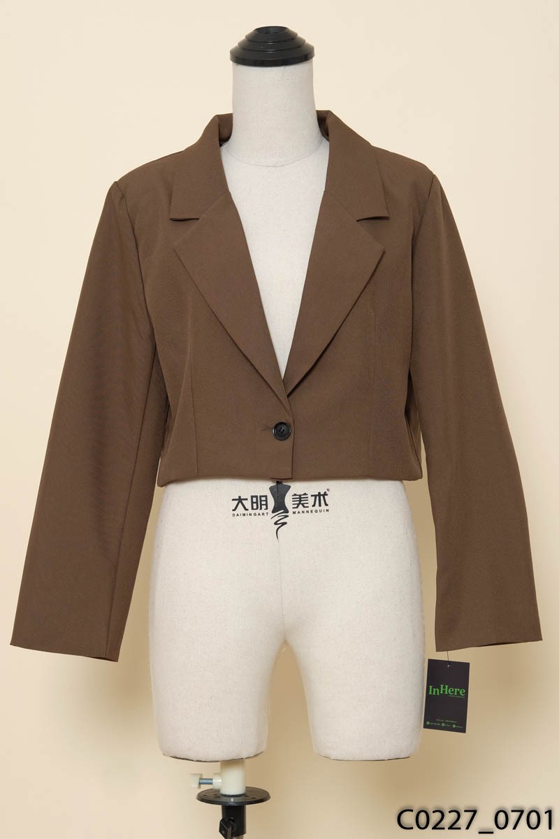 Áo vest nâu độn vai
