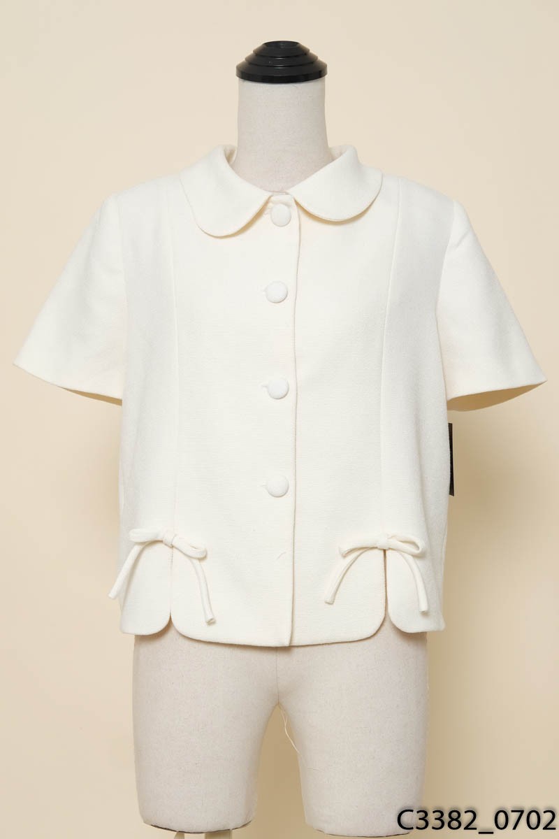 LINLY STORE - Áo khoác be cúc bọc