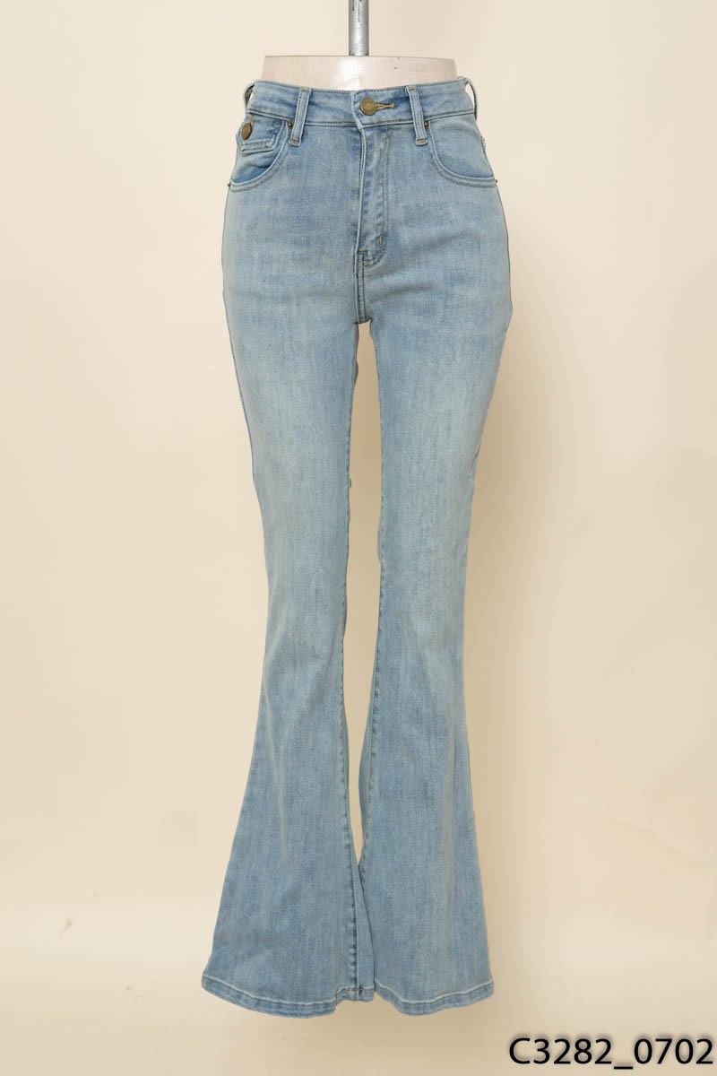 KAYLIN - Quần jeans xanh ống loe
