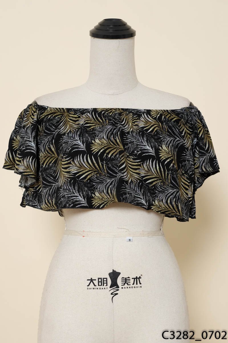 Áo kiểu đen lá Forever 21