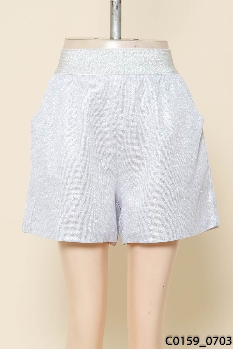 Quần shorts bạc
