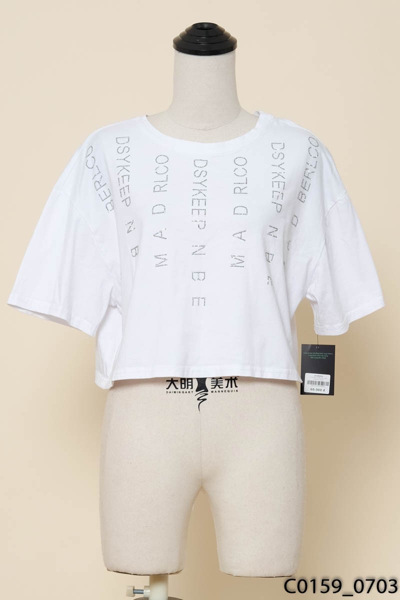 Áo croptop trắng