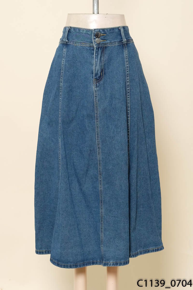 Chân váy jeans xanh