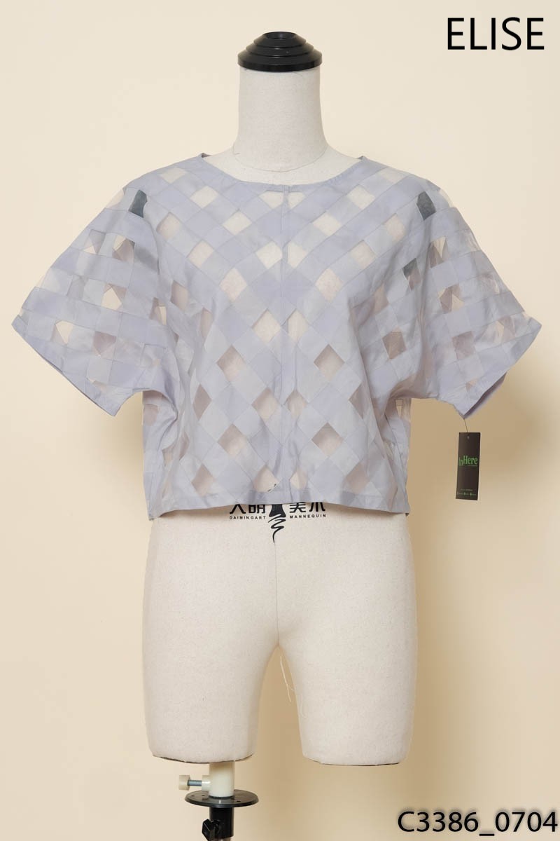 Áo xanh cộc tay Elise