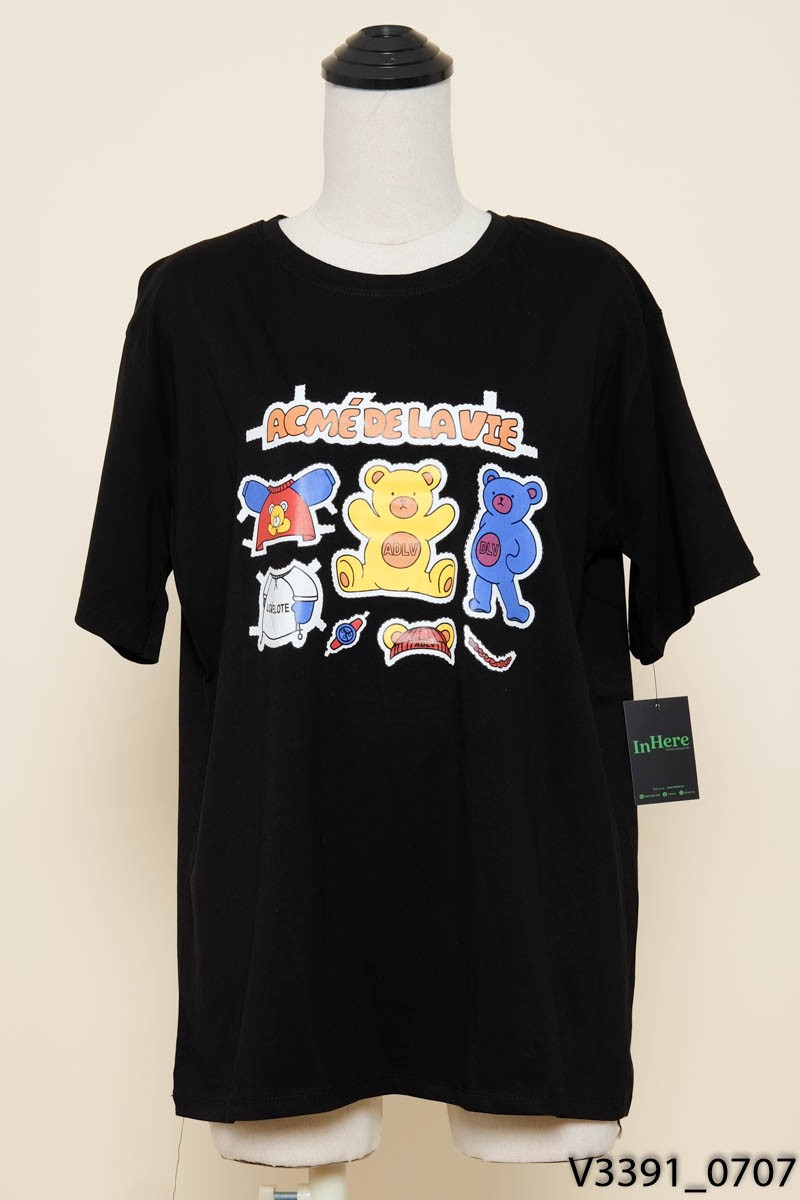Áo đen chữ gấu New Tags