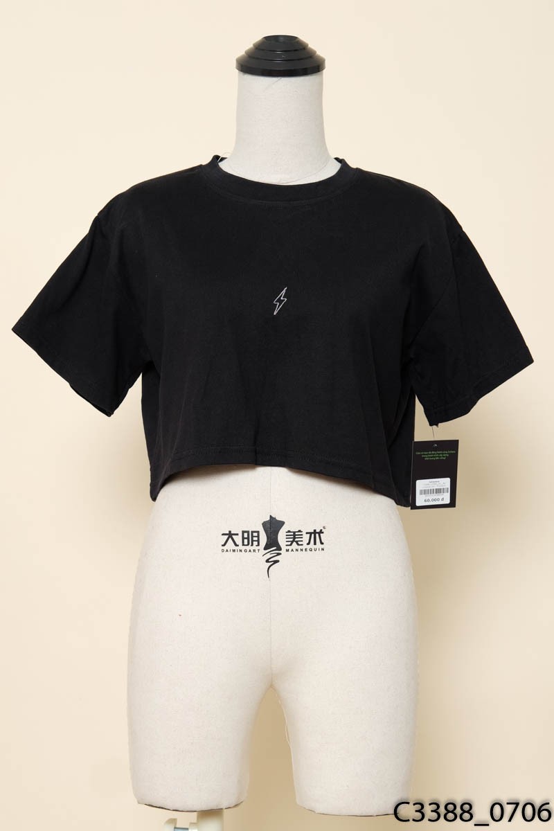 Áo croptop đen