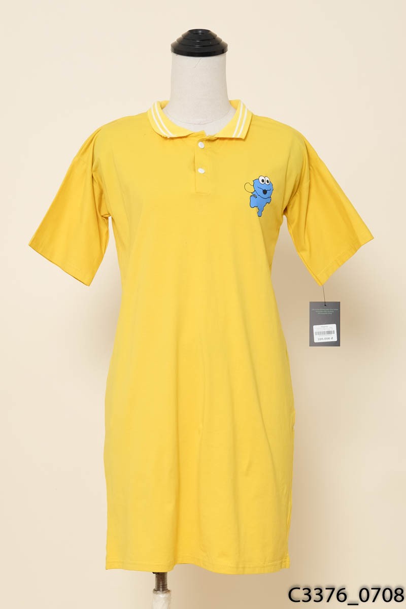 Đầm polo vàng New Tags