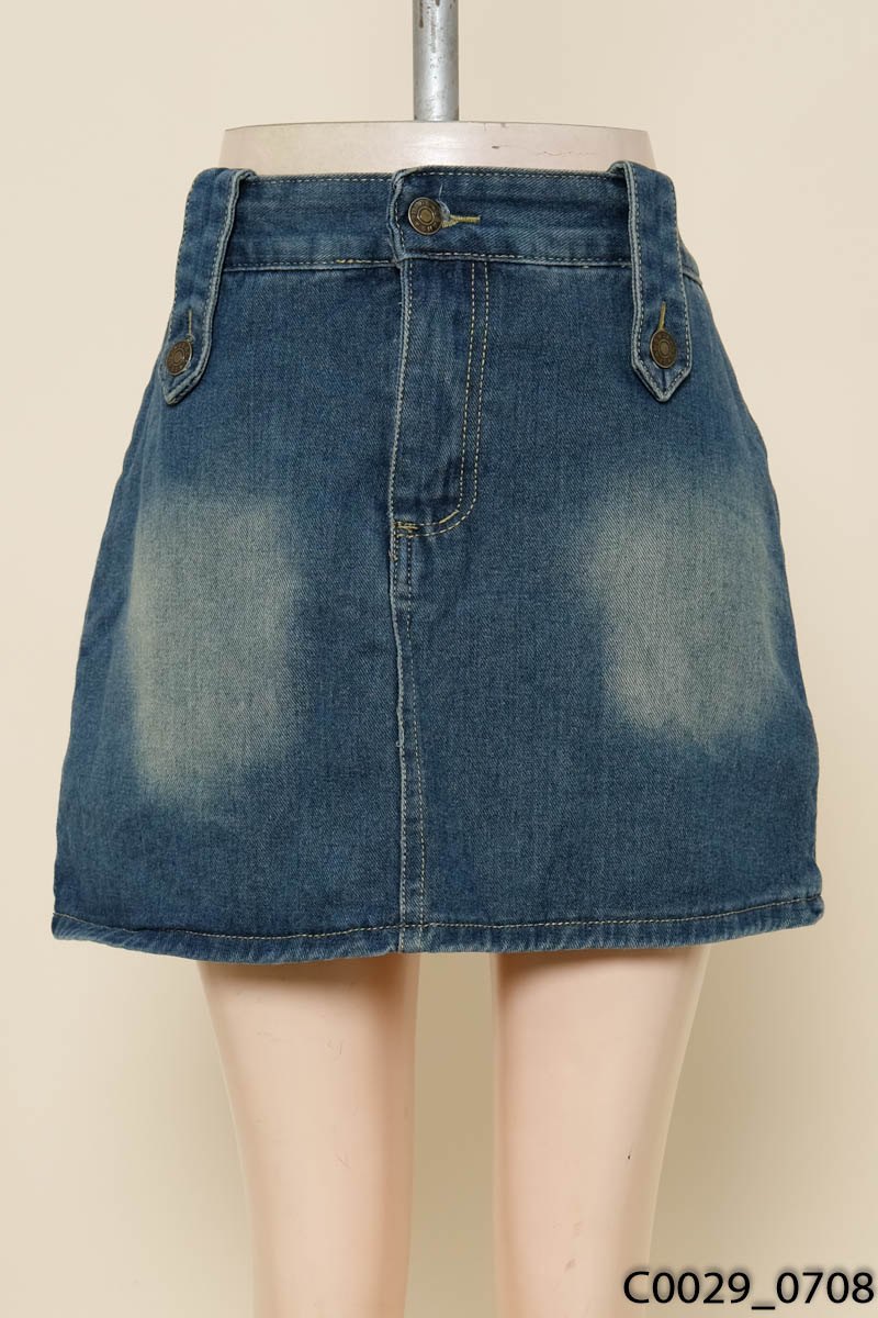 Chân váy jeans xanh