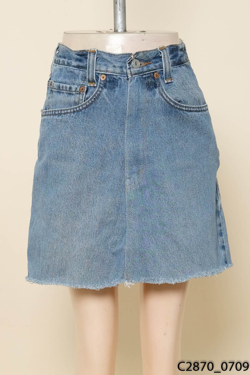 Chân váy jeans xanh