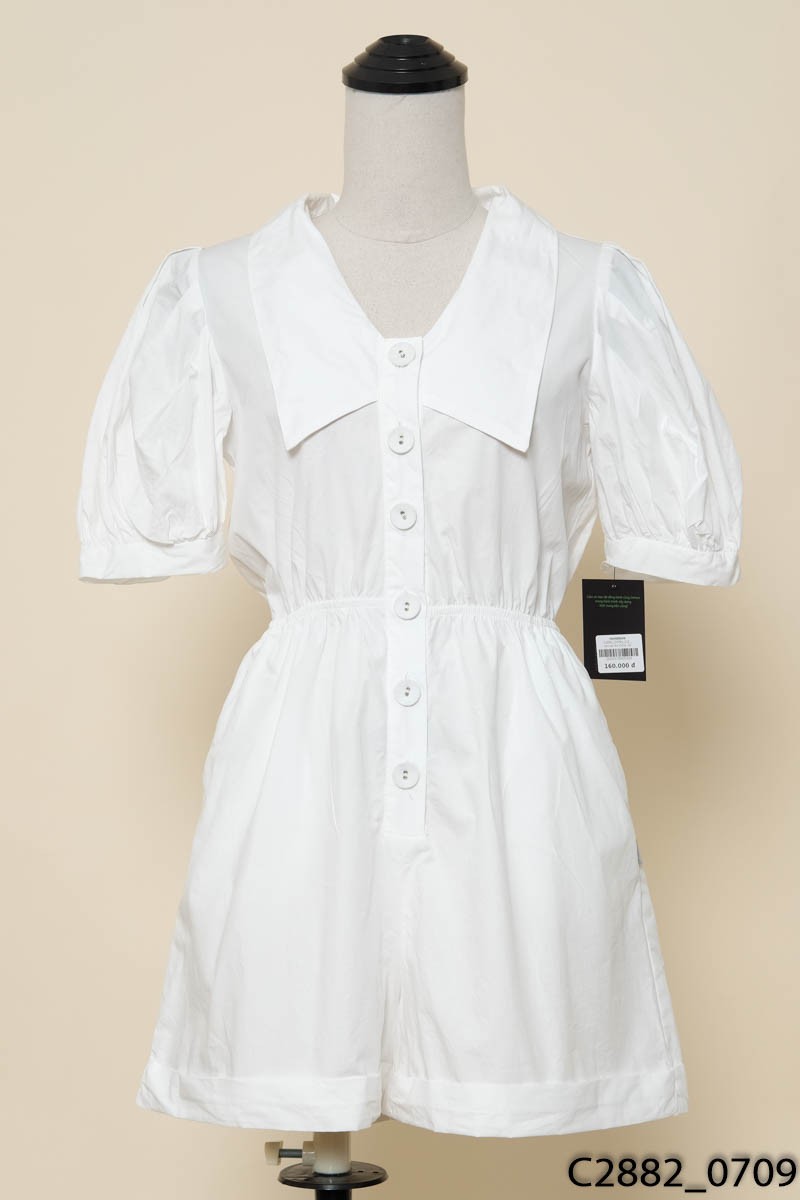 Jumpsuits trắng cộc tay C'Chat