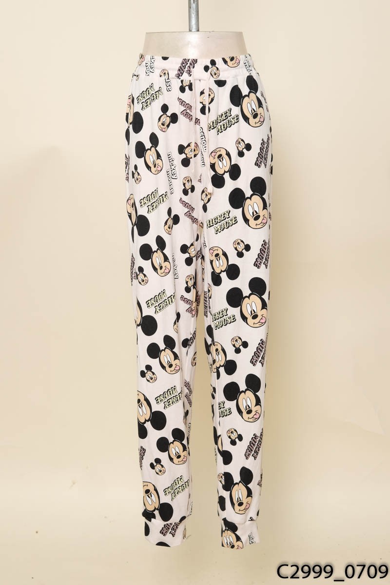 Quần hồng mickey