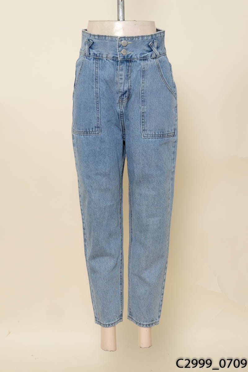 Quần jeans xanh