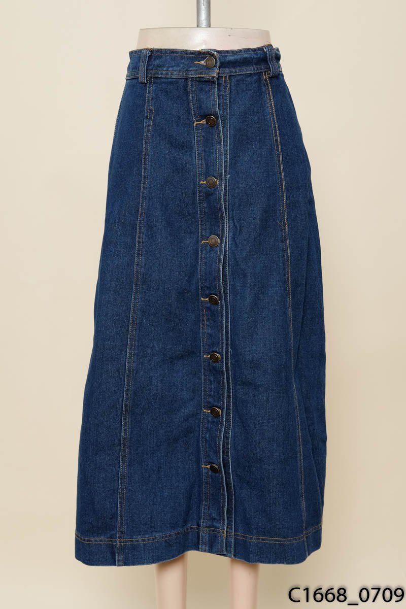Chân váy jeans xanh