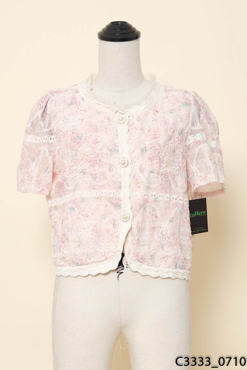 Áo hồng cộc tay