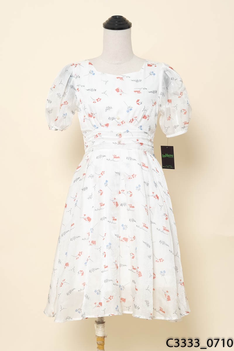 DESIGN BY THE TWENTY - Đầm trắng hoa nhí