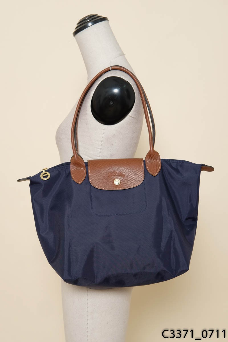 LONGCHAMP - Túi xanh quai nâu