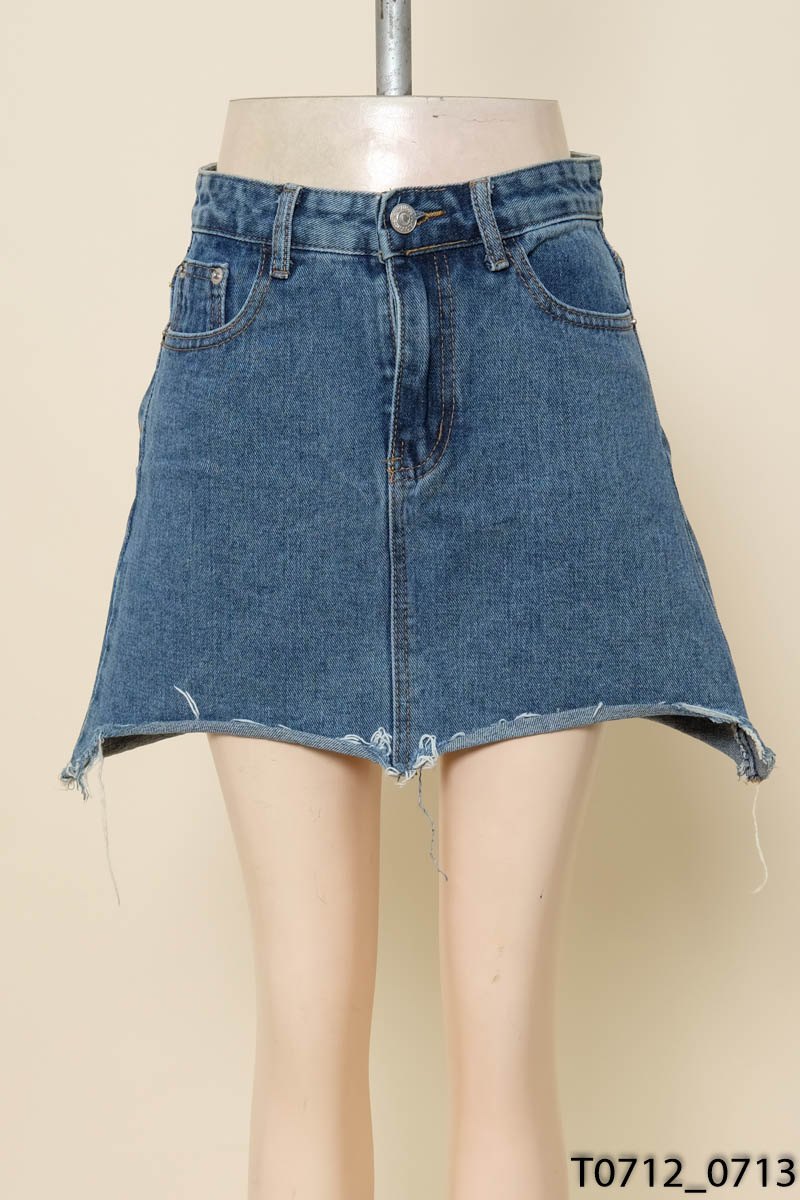 Chân váy jeans xanh đậm
