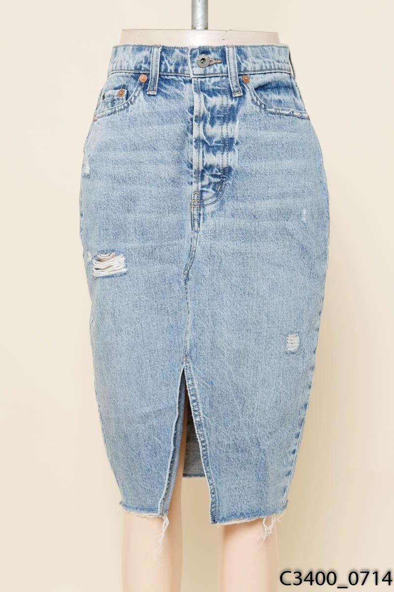 Chân váy jeans xanh GAP