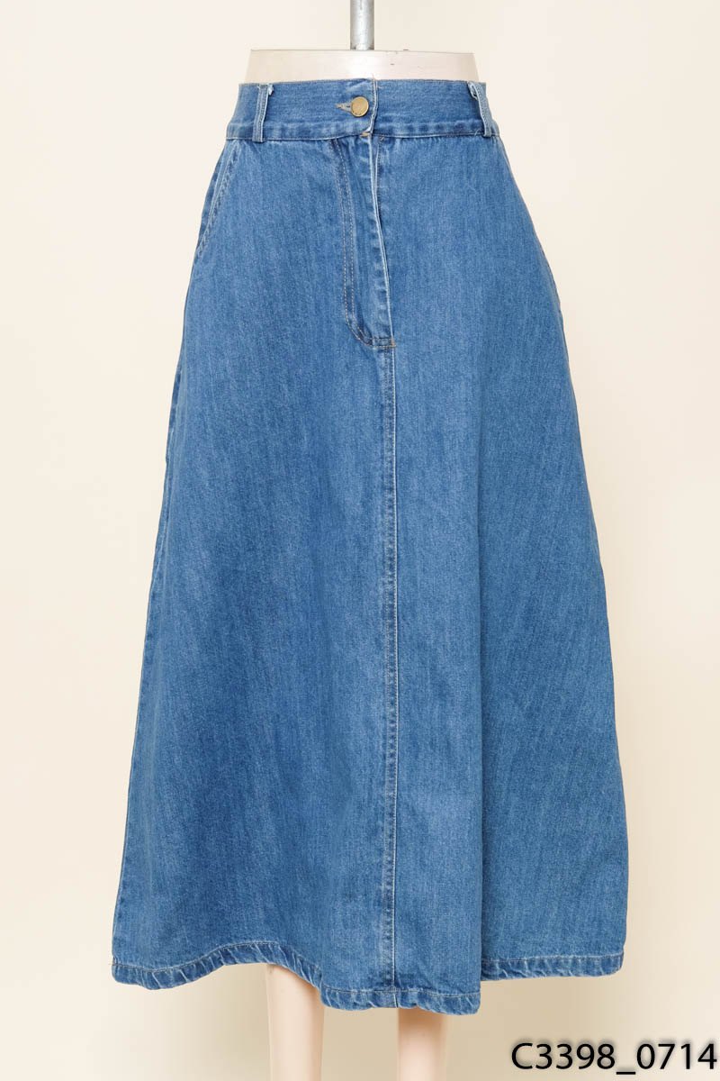 Chân váy jeans xanh