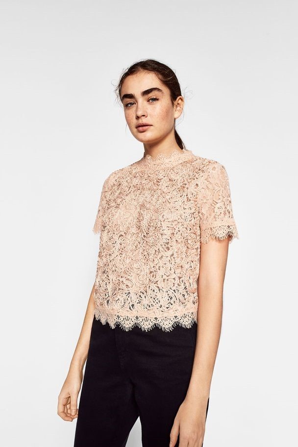 Áo hồng cộc tay Zara