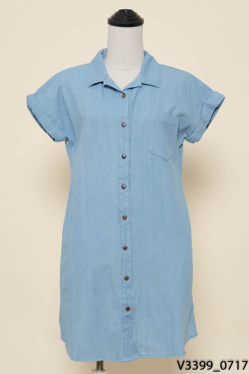 BÊCOOL- Đầm jeans xanh đậm New Tags