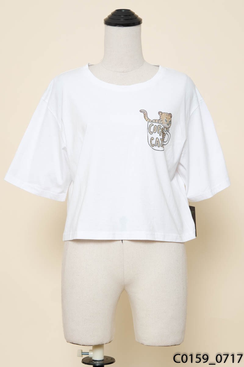 Áo crop trắng