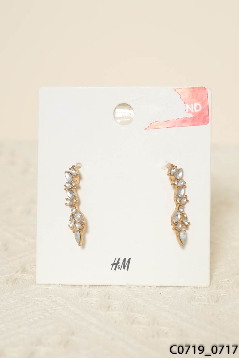 Khuyên tai họa tiết lá cây HM New Tags
