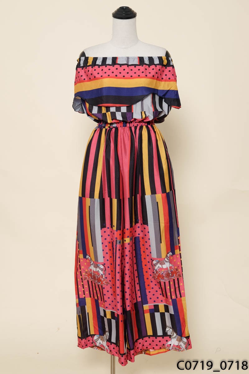 CATI CLOTHINGS-Jumpsuits họa tiết
