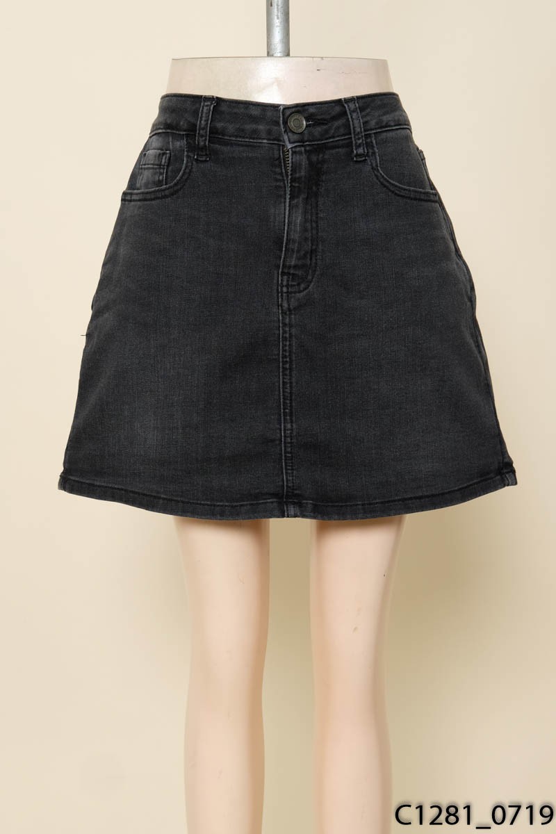 Chân váy Jeans đen