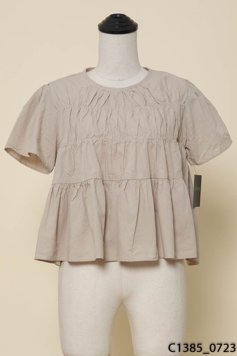 DOB-Áo babydoll xanh rêu