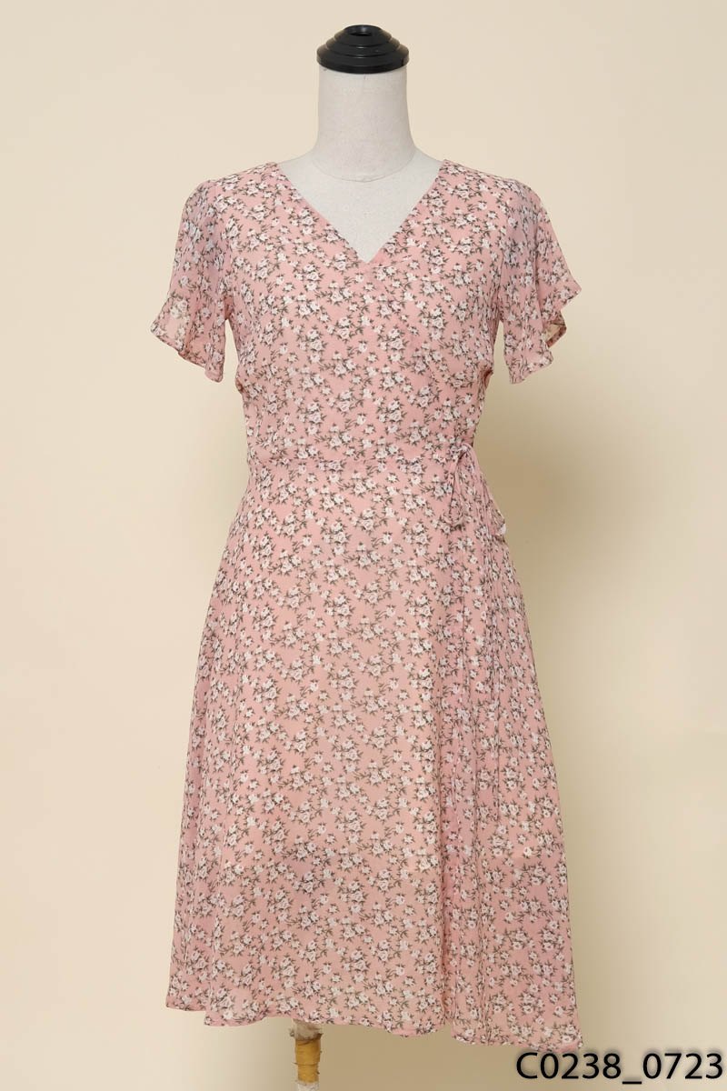 Đầm hồng hoa nhí Daisy