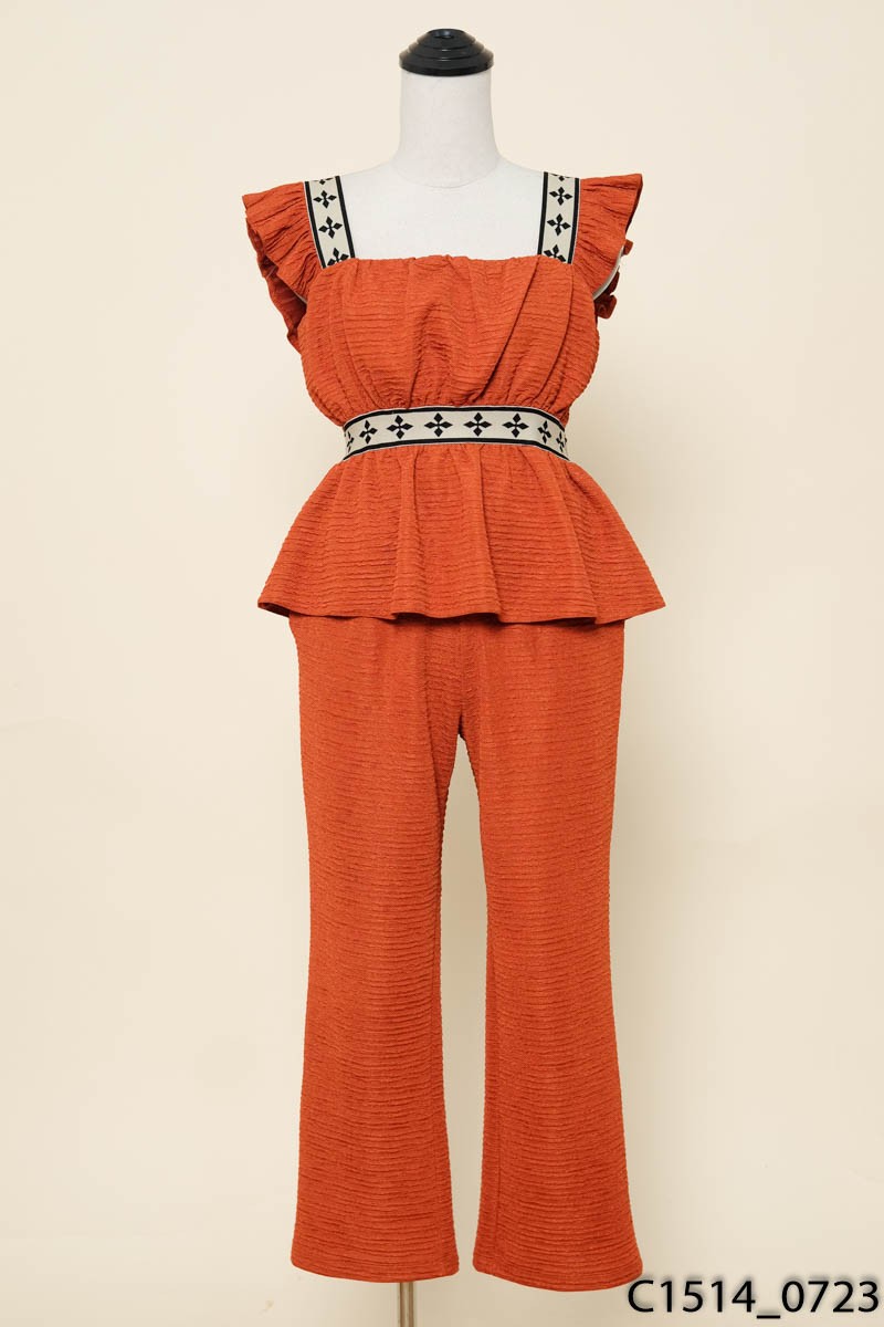 PHUC LE SUIT-Set cam viền đen