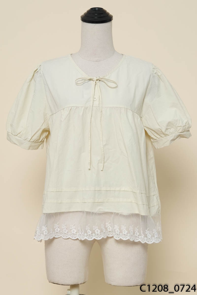 Áo babydoll be viền ren