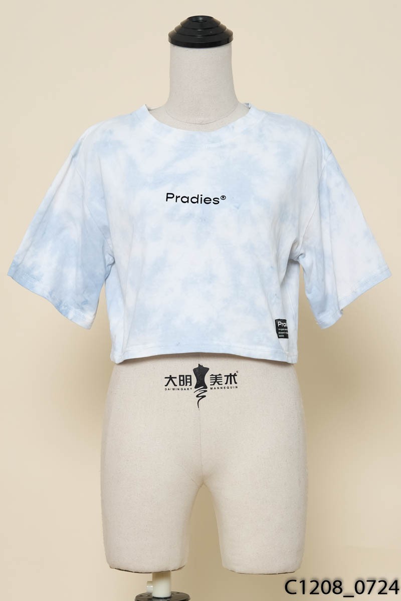 PRADIES-Áo trắng loang xanh