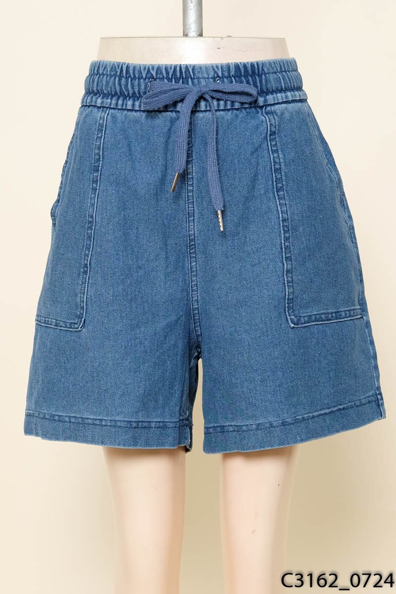 Quần shorts jeans xanh