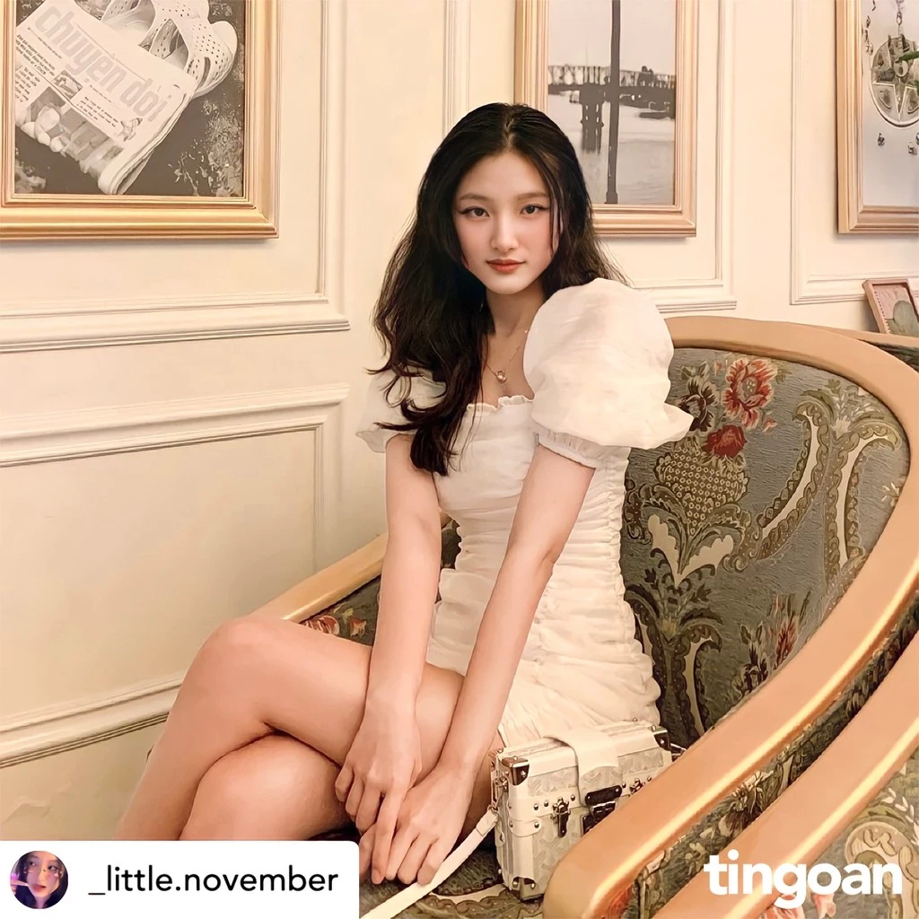 Đầm trắng Tí Ngoan
